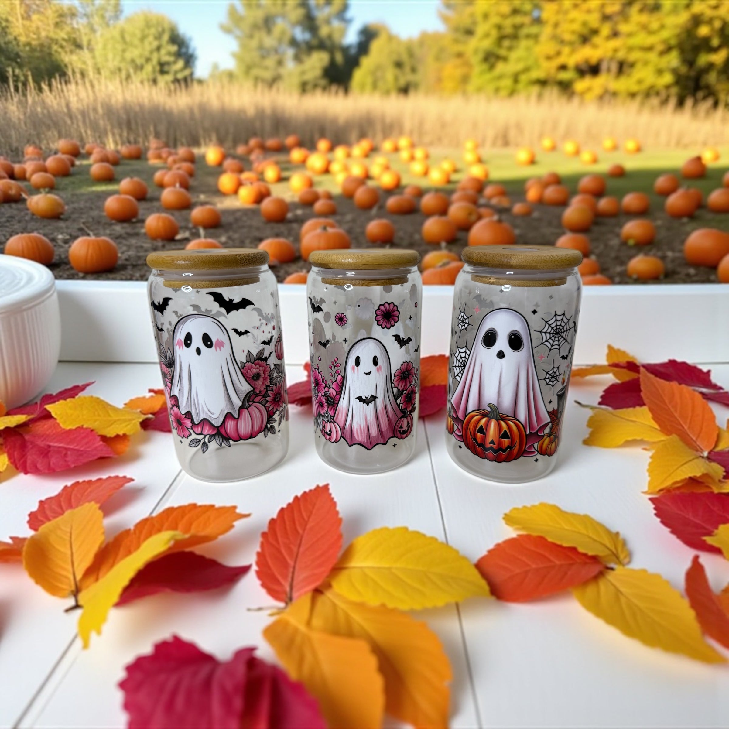 Random Halloween Decorative Cups – Set of 3 🎃👻